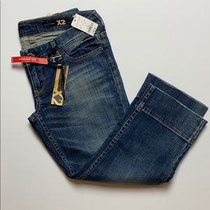 Express Zelda slim ultra low rise crop size 8